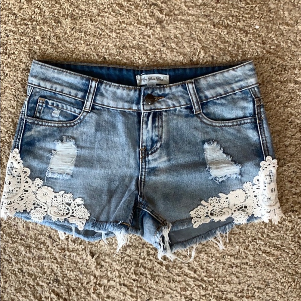 Denim shorts